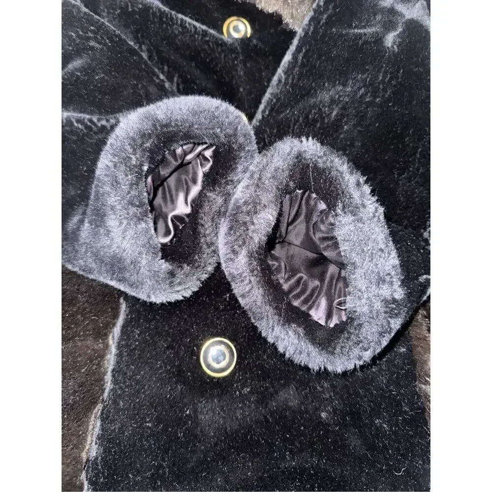 Borgona Vintage faux fur teddy coat